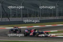 07.06.2009 Istanbul, Turkey,  Sebastien Buemi (SUI), Scuderia Toro Rosso and Sebastien Bourdais (FRA), Scuderia Toro Rosso  - Formula 1 World Championship, Rd 7, Turkish Grand Prix, Sunday Race