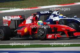 07.06.2009 Istanbul, Turkey,  Felipe Massa (BRA), Scuderia Ferrari and Nico Rosberg (GER), Williams F1 Team  - Formula 1 World Championship, Rd 7, Turkish Grand Prix, Sunday Race