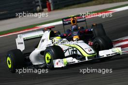 07.06.2009 Istanbul, Turkey,  Jenson Button (GBR), Brawn GP and Sebastian Vettel (GER), Red Bull Racing  - Formula 1 World Championship, Rd 7, Turkish Grand Prix, Sunday Race