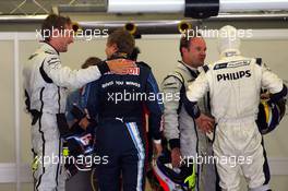 06.06.2009 Istanbul, Turkey,  Jenson Button (GBR), Brawn GP with Sebastian Vettel (GER), Red Bull Racing who gets pole position - Formula 1 World Championship, Rd 7, Turkish Grand Prix, Saturday Qualifying