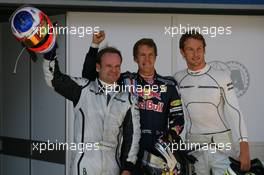 06.06.2009 Istanbul, Turkey,  Sebastian Vettel (GER), Red Bull Racing gets pole position, Jenson Button (GBR), Brawn GP 2nd and Rubens Barrichello (BRA), Brawn GP 3rd - Formula 1 World Championship, Rd 7, Turkish Grand Prix, Saturday Qualifying