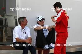 06.06.2009 Istanbul, Turkey,  Robert Kubica (POL),  BMW Sauber F1 Team, Stefano Domenicali (ITA), Scuderia Ferrari, Sporting Director - Formula 1 World Championship, Rd 7, Turkish Grand Prix, Saturday
