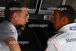 06.06.2009 Istanbul, Turkey,  Martin Whitmarsh (GBR), McLaren, Chief Executive Officer with Lewis Hamilton (GBR), McLaren Mercedes - Formula 1 World Championship, Rd 7, Turkish Grand Prix, Saturday Practice