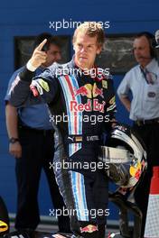 06.06.2009 Istanbul, Turkey,  Sebastian Vettel (GER), Red Bull Racing on pole - Formula 1 World Championship, Rd 7, Turkish Grand Prix, Saturday Qualifying