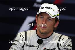 06.06.2009 Istanbul, Turkey,  Jenson Button (GBR), Brawn GP  - Formula 1 World Championship, Rd 7, Turkish Grand Prix, Saturday Press Conference