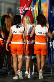 06.06.2009 Istanbul, Turkey,  grid girls - Formula 1 World Championship, Rd 7, Turkish Grand Prix, Saturday