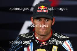 07.06.2009 Istanbul, Turkey,  Mark Webber (AUS), Red Bull Racing - Formula 1 World Championship, Rd 7, Turkish Grand Prix, Sunday Press Conference