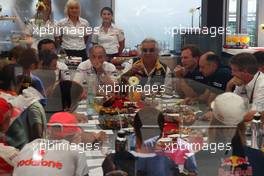 07.06.2009 Istanbul, Turkey,  A meeting of Team Principles and drivers is held in the Toyota motorhome - Formula 1 World Championship, Rd 7, Turkish Grand Prix, Sunday