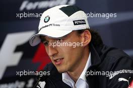04.06.2009 Istanbul, Turkey,  Robert Kubica (POL),  BMW Sauber F1 Team - Formula 1 World Championship, Rd 7, Turkish Grand Prix, Thursday Press Conference