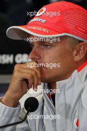 04.06.2009 Istanbul, Turkey,  Heikki Kovalainen (FIN), McLaren Mercedes - Formula 1 World Championship, Rd 7, Turkish Grand Prix, Thursday Press Conference