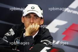 04.06.2009 Istanbul, Turkey,  Robert Kubica (POL),  BMW Sauber F1 Team - Formula 1 World Championship, Rd 7, Turkish Grand Prix, Thursday Press Conference