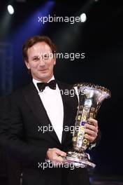 10.12.2010 Monte-Carlo, Monaco, FIA Formula One World Championship - Christian Horner, Red Bull with the Constructors' trophy - 2010 FIA Gala Prize-Giving Ceremony, EDITORIAL USAGE ONLY, © FIA , CREDIT: FIA