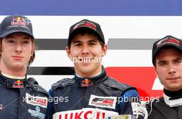 31.05.2009 Valencia, Spain,  Mirko Bortolotti (ITA), Robert Wickens (CAN) and Philipp Eng (AUT) - Formula Two, Spain, Rd. 1-2