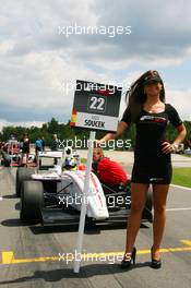 21.06.2009 Brno, Czech Republic, Grid girl of Andy Soucek (ESP) - Formula Two, Czech Republic, Rd. 3-4