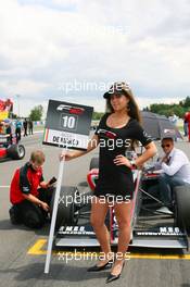 21.06.2009 Brno, Czech Republic, Grid Girl of Nicola de Marco (ITA) - Formula Two, Czech Republic, Rd. 3-4