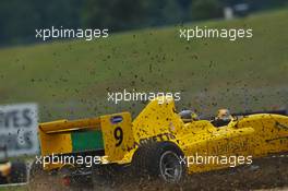 20.06.2009 Brno, Czech Republic, Pietro Gandolfi (ITA) off the track - Formula Two, Czech Republic, Rd. 3-4