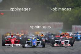 21.06.2009 Brno, Czech Republic, Start, Julien Jousse (FRA) and Edoardo Piscopo (ITA) - Formula Two, Czech Republic, Rd. 3-4