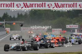 20.06.2009 Brno, Czech Republic, Start, crash - Formula Two, Czech Republic, Rd. 3-4