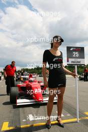 21.06.2009 Brno, Czech Republic, Grid girl of Milos Pavlovic (CS) - Formula Two, Czech Republic, Rd. 3-4