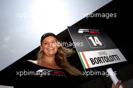 28.06.2009 Spa-Francorchamps, Belgium, Grid girl for Mirko Bortolotti (ITA) - Formula Two, Belgium, Rd. 5-6