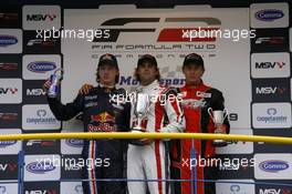 05.09.2009 Oschersleben, Germany, Andy Soucek (ESP) race winner, Mirko Bortolotti (ITA) 2nd position and Kazin Vasiliauskas (LIT) 3rd position  - Formula Two, Germany, Rd. 11-12