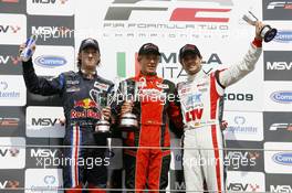 19.09.2009 Imola, Italy, Podium, Mirko Bortolotti (ITA), Kazim Vasiliauskas (LT), Andy Soucek (ESP) - Formula Two, Italy, Rd. 13-14