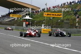 17.07.2009 Zandvoort, The Netherlands,  Valtteri Bottas (FIN), ART Grand Prix, Dallara F308 Mercedes overtaking Jean Karl Vernay (FRA), Signature, Dallara F308 Volkswagen - F3 Euro Series 2009 at Circuit Park Zandvoort, The Netherlands