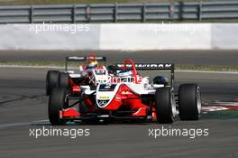 15.08.2009 Nürburg, Germany,  Valtteri Bottas (FIN), ART Grand Prix, Dallara F308 Mercedes, leads Esteban Gutierrez (MEX), ART Grand Prix, Dallara F308 Mercedes - F3 Euro Series 2009 at Nürburgring, Germany