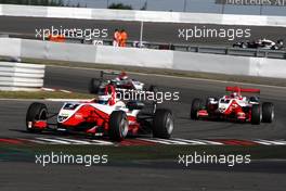 16.08.2009 Nürburg, Germany,  Valtteri Bottas (FIN), ART Grand Prix, Dallara F308 Mercedes leading Jules Bianchi (FRA), ART Grand Prix, Dallara F308 Mercedes - F3 Euro Series 2009 at Nürburgring, Germany