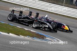 24.10.2009 Hockenheim, Germany,  Stefano Coletti (MCO), Prema Powerteam, Dallara F308 Mercedes overtaking Mirko Bortolotti (ITA), Carlin Motorsport. - F3 Euro Series 2009 at Hockenheimring, Hockenheim, Germany