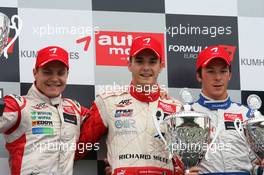 24.10.2009 Hockenheim, Germany,  l-r: Valtteri Bottas (FIN), ART Grand Prix, Dallara F308 Mercedes, Jules Bianchi (FRA), ART Grand Prix, Dallara F308 Mercedes, Jean Karl Vernay (FRA), Signature, Dallara F308 Volkswagen - F3 Euro Series 2009 at Hockenheimring, Hockenheim, Germany