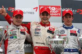 24.10.2009 Hockenheim, Germany,  l-r: Valtteri Bottas (FIN), ART Grand Prix, Dallara F308 Mercedes, Jules Bianchi (FRA), ART Grand Prix, Dallara F308 Mercedes, Jean Karl Vernay (FRA), Signature, Dallara F308 Volkswagen - F3 Euro Series 2009 at Hockenheimring, Hockenheim, Germany