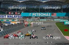 04.04.2009 Kuala Lumpur, Malaysia,  Start of Race 1 - Formula BMW Pacific, Rd.1 & 2