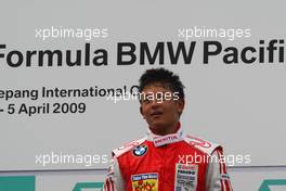 05.04.2009 Kuala Lumpur, Malaysia,  Winner, 1st, Rio Haryanto (INA), Meritus - Formula BMW Pacific, Rd.1 & 2
