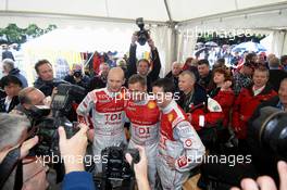 08.06.2009 Le Mans, France, Alexandre Premat, Tom Kristensen, Romain Dumas  - 24 Hour of Le Mans 2009, Monday