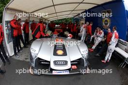 08.06.2009 Le Mans, France, #2 Audi Sport Team Joest Audi R15 TDI at scrutineering - 24 Hours of Le Mans 2009, Monday