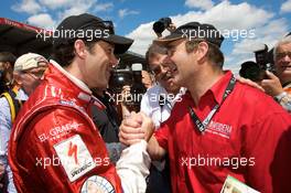 13.06.2009 Le Mans, France, Patrick Dempsey and Nigel Mansell - 24 Hour of Le Mans 2009, Grid