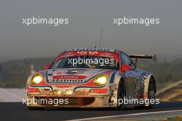 14.06.2009 Le Mans, France, #76 IMSA Performance Matmut Porsche 911 GT3 RSR: Raymond Narac, Patrick Long, Patrick Pilet - 24 Hour of Le Mans 2009, Sunday Race