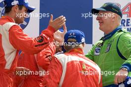 14.06.2009 Le Mans, France, LMGT2 podium: Risi Competizione drivers celebrate - 24 Hour of Le Mans 2009, Podium