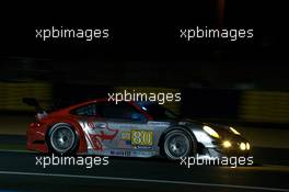 14.06.2009 Le Mans, France, #80 Flying Lizard Motorsports Porsche 911 GT3 RSR: Jorg Bergmeister, Darren Law, Seith Neiman - 24 Hour of Le Mans 2009, Sunday Race