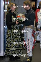 11.06.2009 Le Mans, France, Christijan Albers with wife Liselore Kooijman - 24 Hour of Le Mans 2009, Thursday