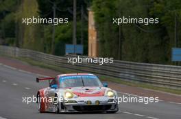 11.06.2009 Le Mans, France, #80 Flying Lizard Motorsports Porsche 911 GT3 RSR: Jorg Bergmeister, Darren Law, Seith Neiman - 24 Hour of Le Mans 2009, Qualifying