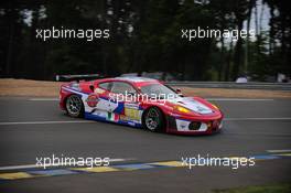 11.06.2009 Le Mans, France, Patrick Dempsey spins  - 24 Hour of Le Mans 2009, Qualifying