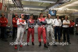 11.06.2009 Le Mans, France, Rinaldo Capello, Dr. Wolfgang Ullrich and Audi Sport team members watch qualifying - 24 Hour of Le Mans 2009, Qualifying