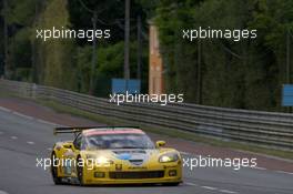 11.06.2009 Le Mans, France, #63 Corvette Racing Corvette C6.R: Johnny O'Connell, Jan Magnussen, Antonio Garcia - 24 Hour of Le Mans 2009, Qualifying