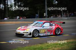 11.06.2009 Le Mans, France, #80 Flying Lizard Motorsports Porsche 911 GT3 RSR: Jorg Bergmeister, Darren Law, Seith Neiman  - 24 Hour of Le Mans 2009, Qualifying