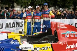 09.06.2009 Le Mans, France, Stephane Ortelli, Tiago Monteiro and Bruno Senna  - 24 Hour of Le Mans 2009, Tuesday