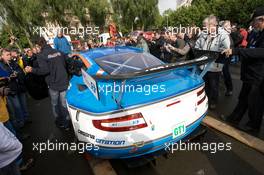 09.06.2009 Le Mans, France, #66 Jetalliance Racing Aston Martin DBR9 arrives at scrutineering  - 24 Hour of Le Mans 2009, Tuesday
