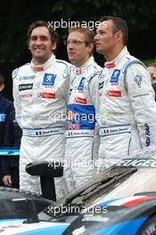 09.06.2009 Le Mans, France, Franck Montagny, Sebastien Bourdais and Stephane Sarrazin  - 24 Hour of Le Mans 2009, Tuesday