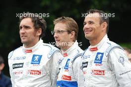 09.06.2009 Le Mans, France, Franck Montagny, Sebastien Bourdais and Stephane Sarrazin - 24 Hour of Le Mans 2009, Tuesday